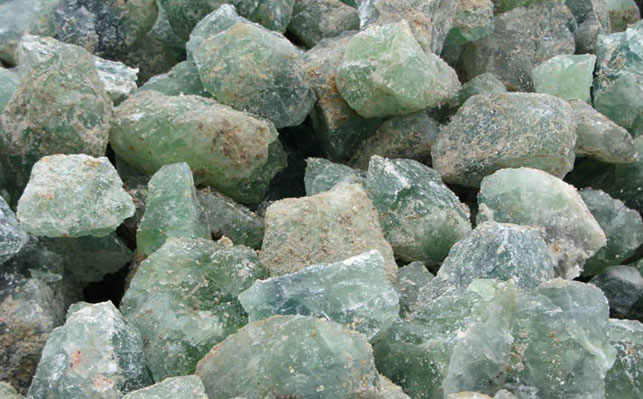 Fluorspar — coarse green HF feedstock